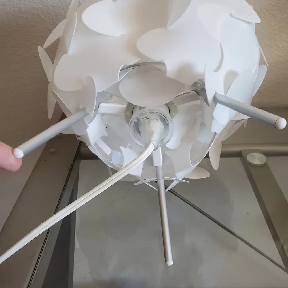 Ikea Interlocking Pieces Fillsta white Table Lamp